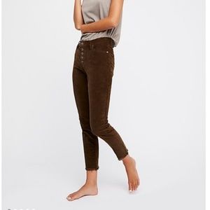 Free People Reagan Raw Jean Cord
